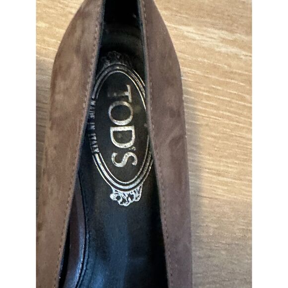 Tod's Brown Closed Toe Wedge Heel - Picture 7 of 7